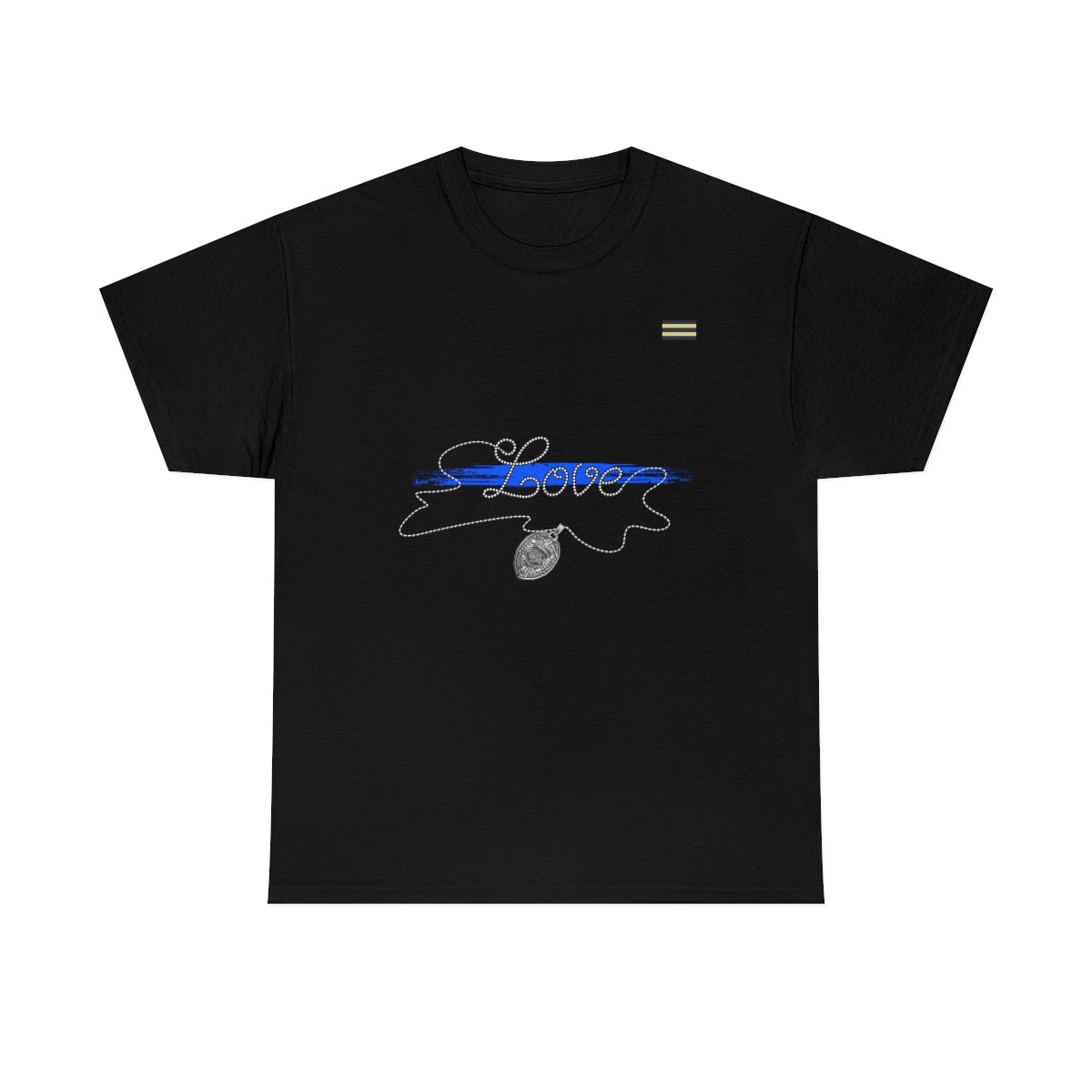 Love Police Badge Law Enforcement T-Shirt