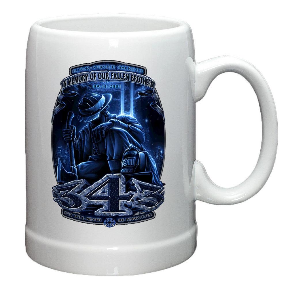 343 In Memory Of Our Fallen Brothers Stoneware Mug Set-Military Republic