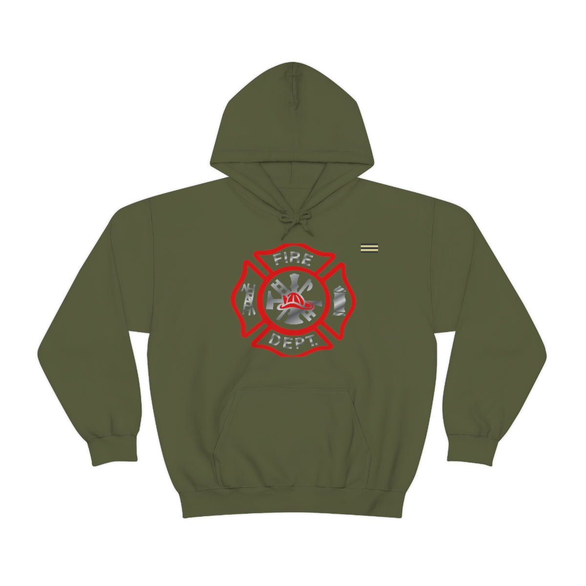 Firefighter Red Logo Hoodie
