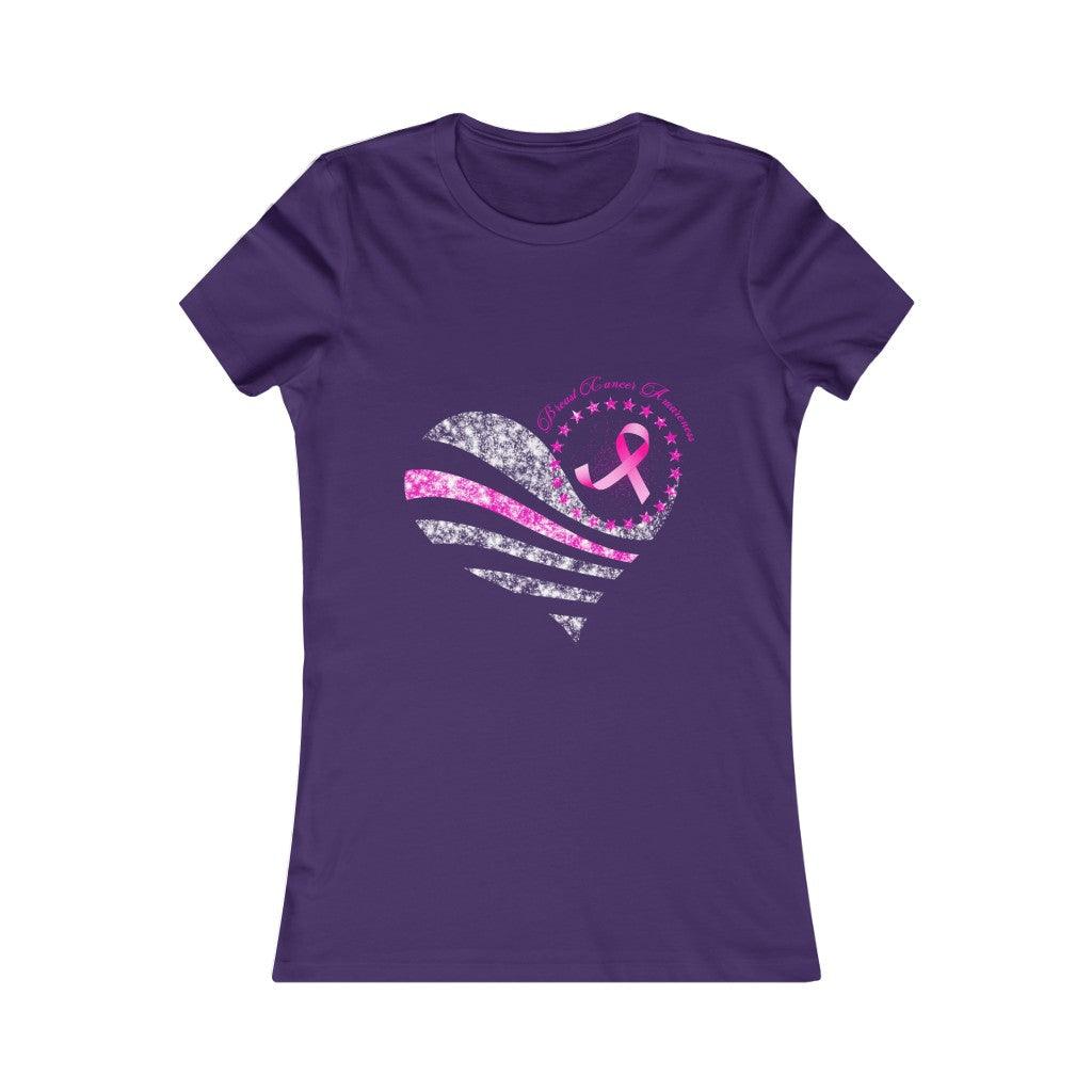 Breast Cancer Heart Of Hope Pink Ribbon T-shirt - Military Republic