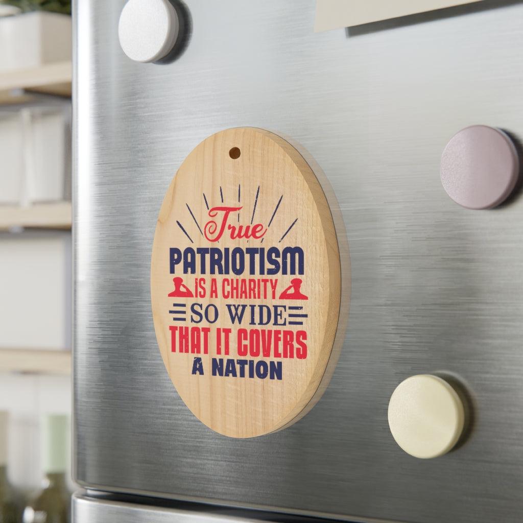 True Patriotism Is Charity Christmas Ornament - Military Republic
