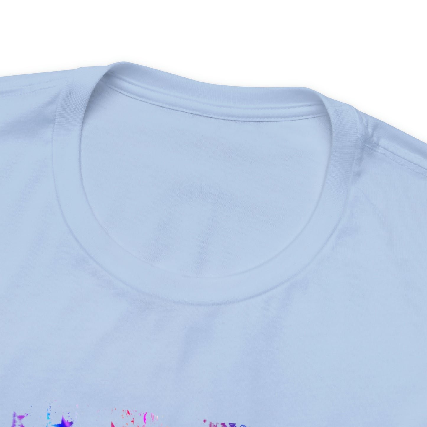 Colorful Distressed USA Flag with Love-Help-Care Design Nurse T-shirt