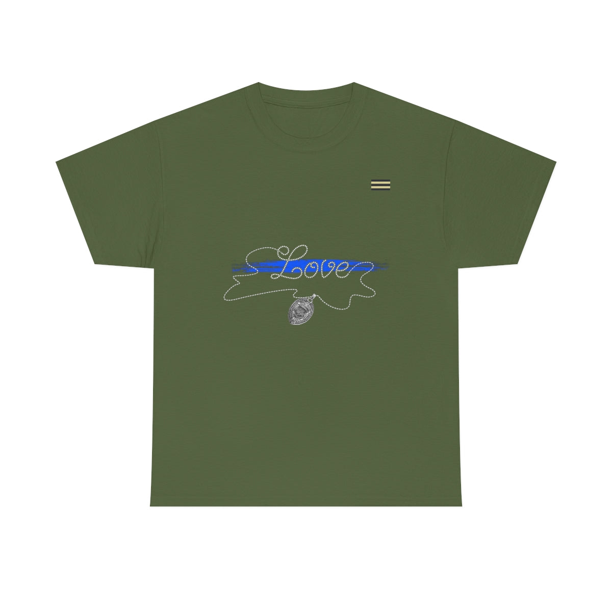 Love Police Badge Law Enforcement T-Shirt