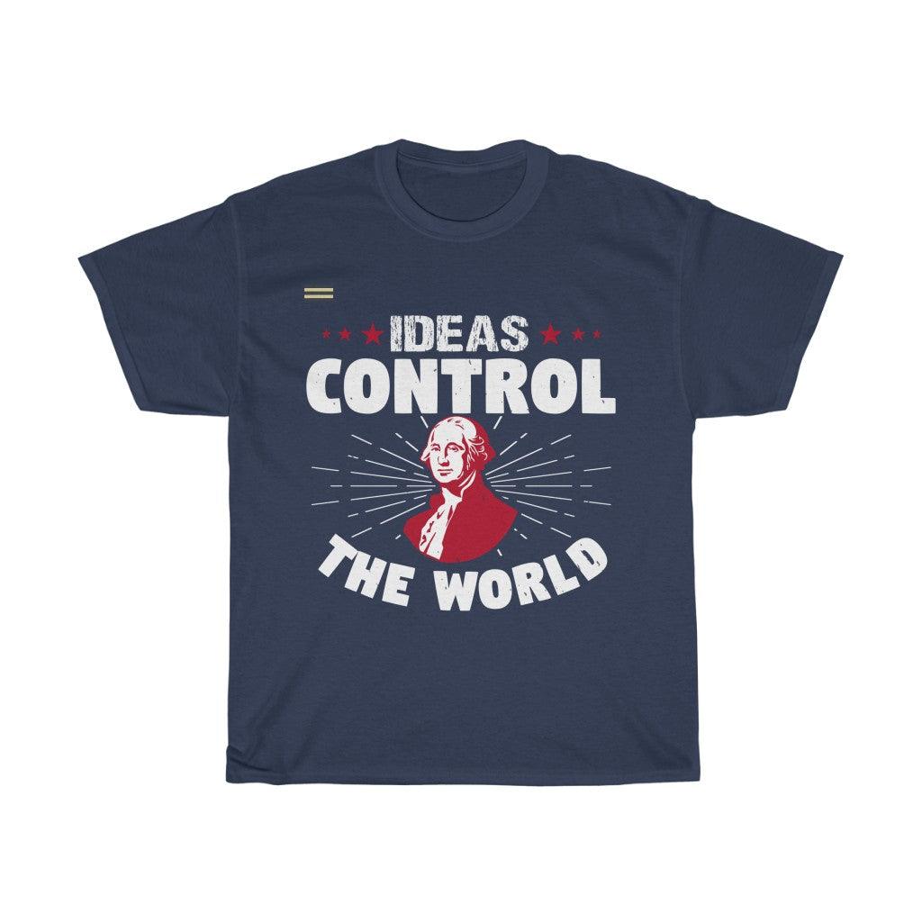 Ideas Control The World T-shirt - Military Republic