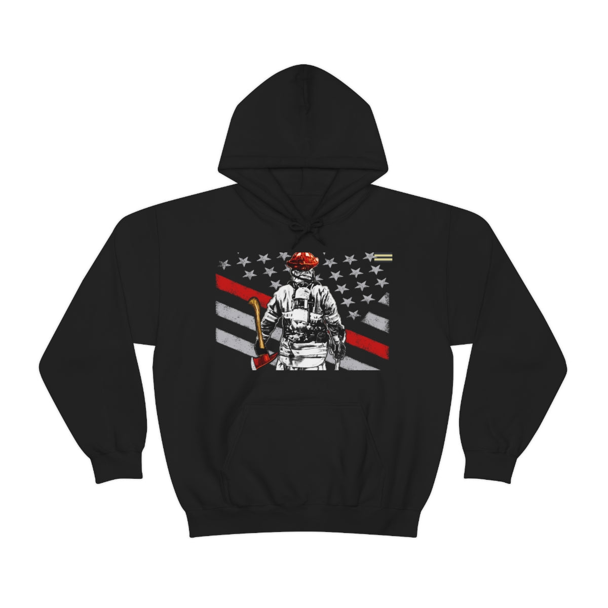 Thin Red Line Flag Firefighter Hoodie