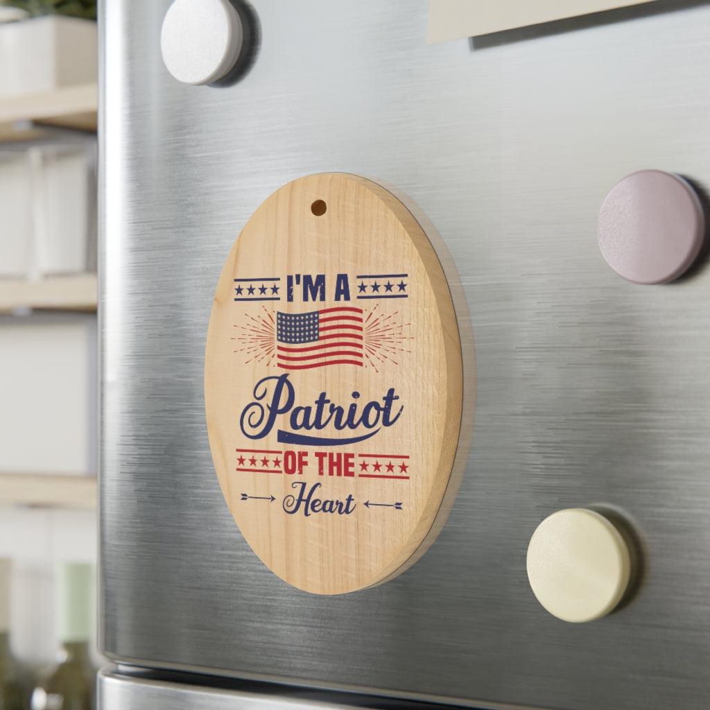 I'm A Patriot By Heart Christmas Ornament - Military Republic