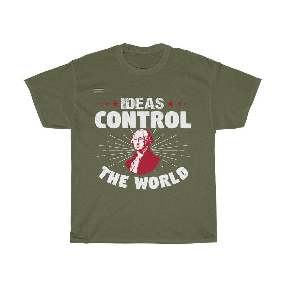 Ideas Control The World T-shirt - Military Republic