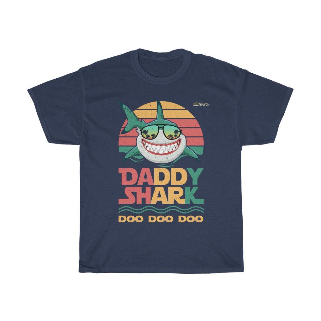 Daddy Shark Doo Doo Doo T-shirt - Military Republic