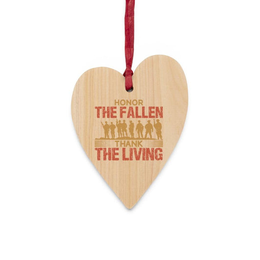Honor The Fallen, Thank The Living Christmas Ornament - Military Republic