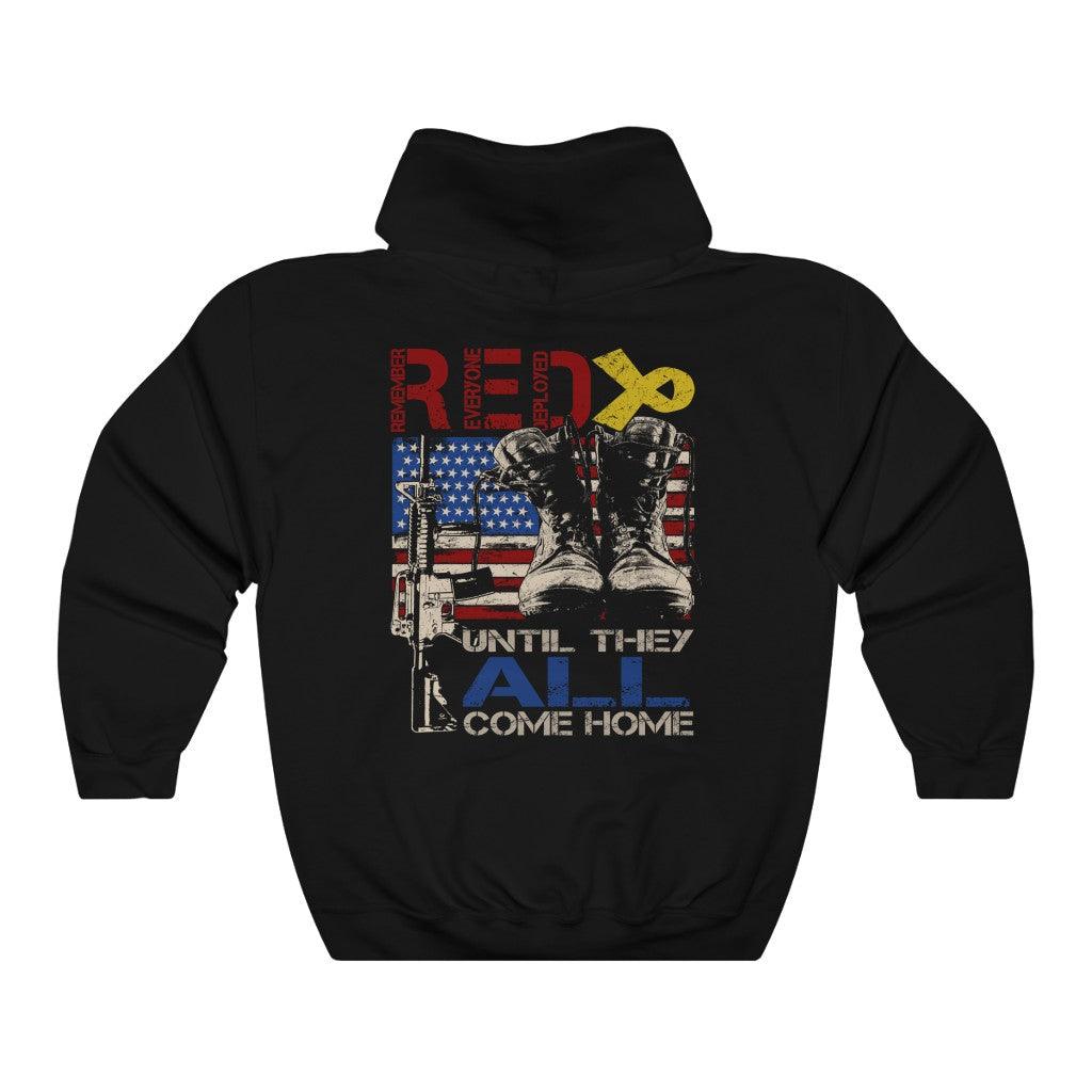 RED Friday Until They All Come Home Hoodie - Military Republic
