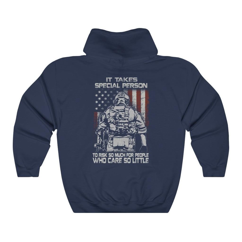Risk So Much For People Hoodie - Military Republic