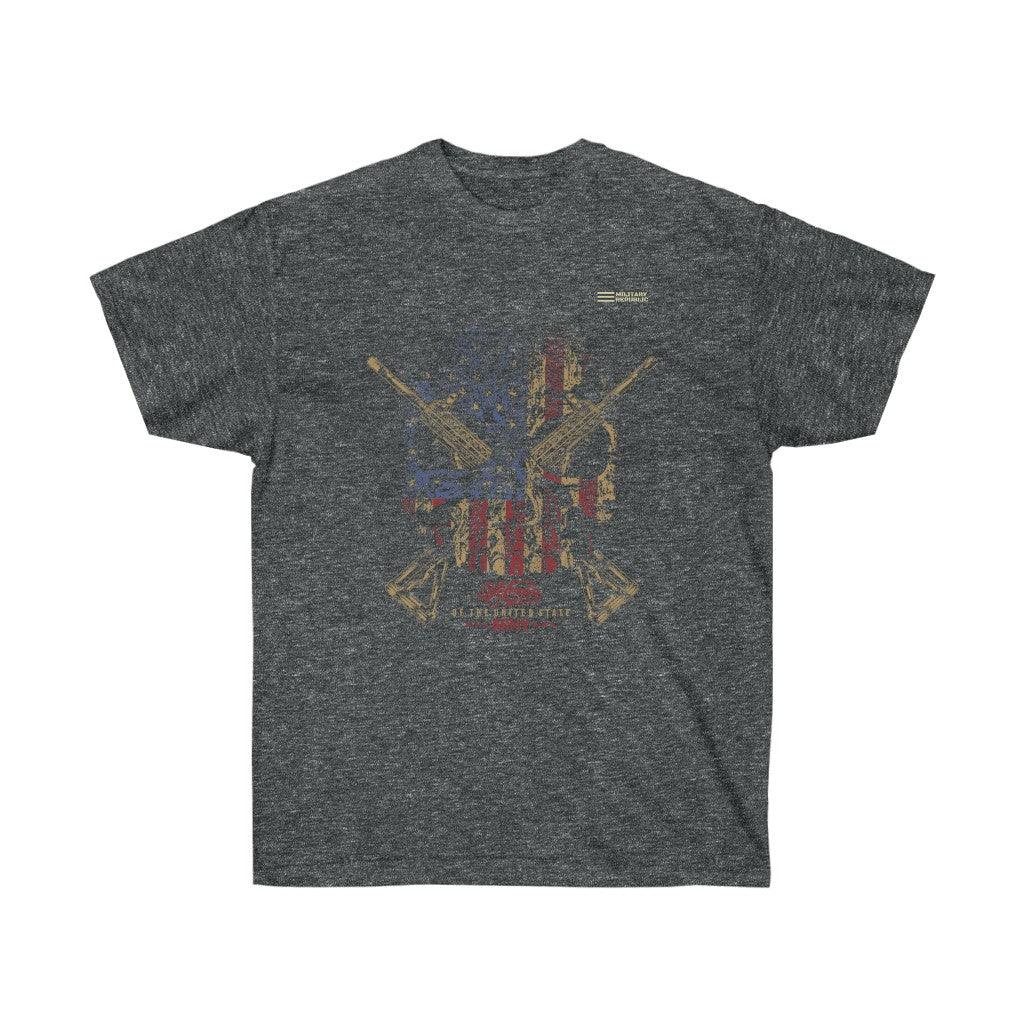 Veteran of the United States Army Shull and Flag T-shirt - Military Republic