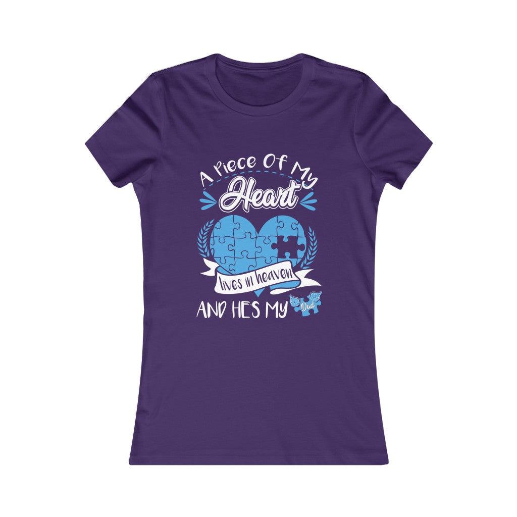 A Piece Of My Heart Lives In Heaven Women's T-shirt - Military Republic