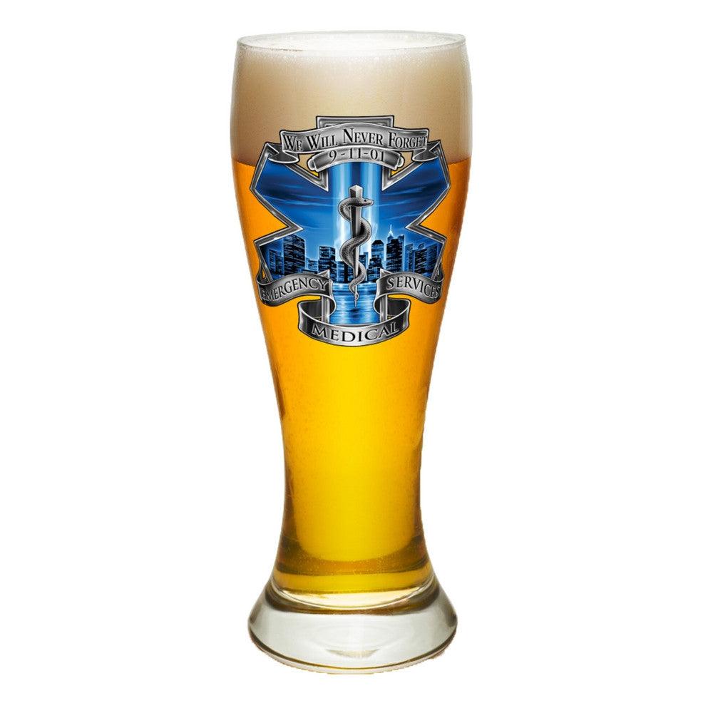 9/11 EMS Blue Skies Pilsner Glass Set-Military Republic