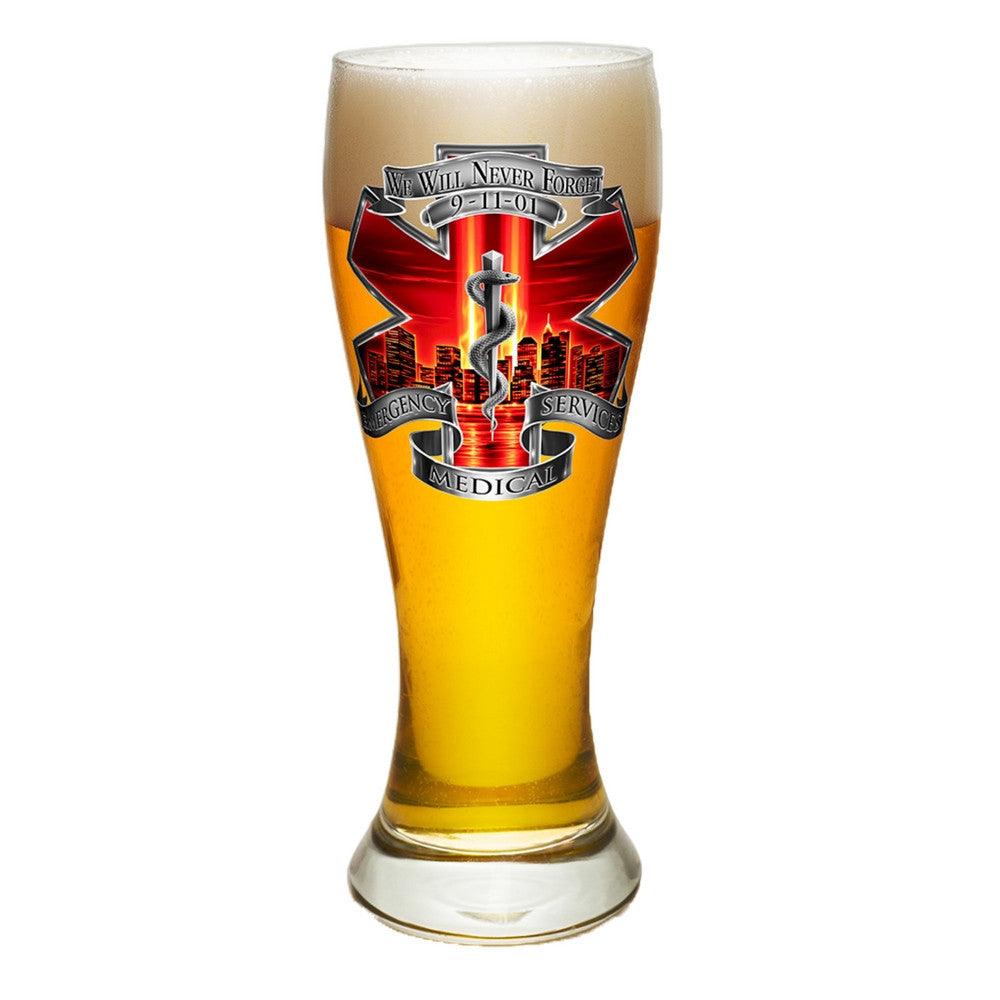 9/11 EMS Red Skies Pilsner Glass Set-Military Republic