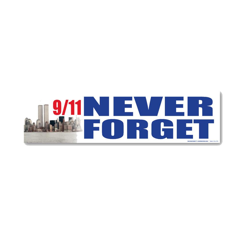 United States Firefighter 9/11 Bumper Strip Magnet (10.88" x 2.88") - Military Republic