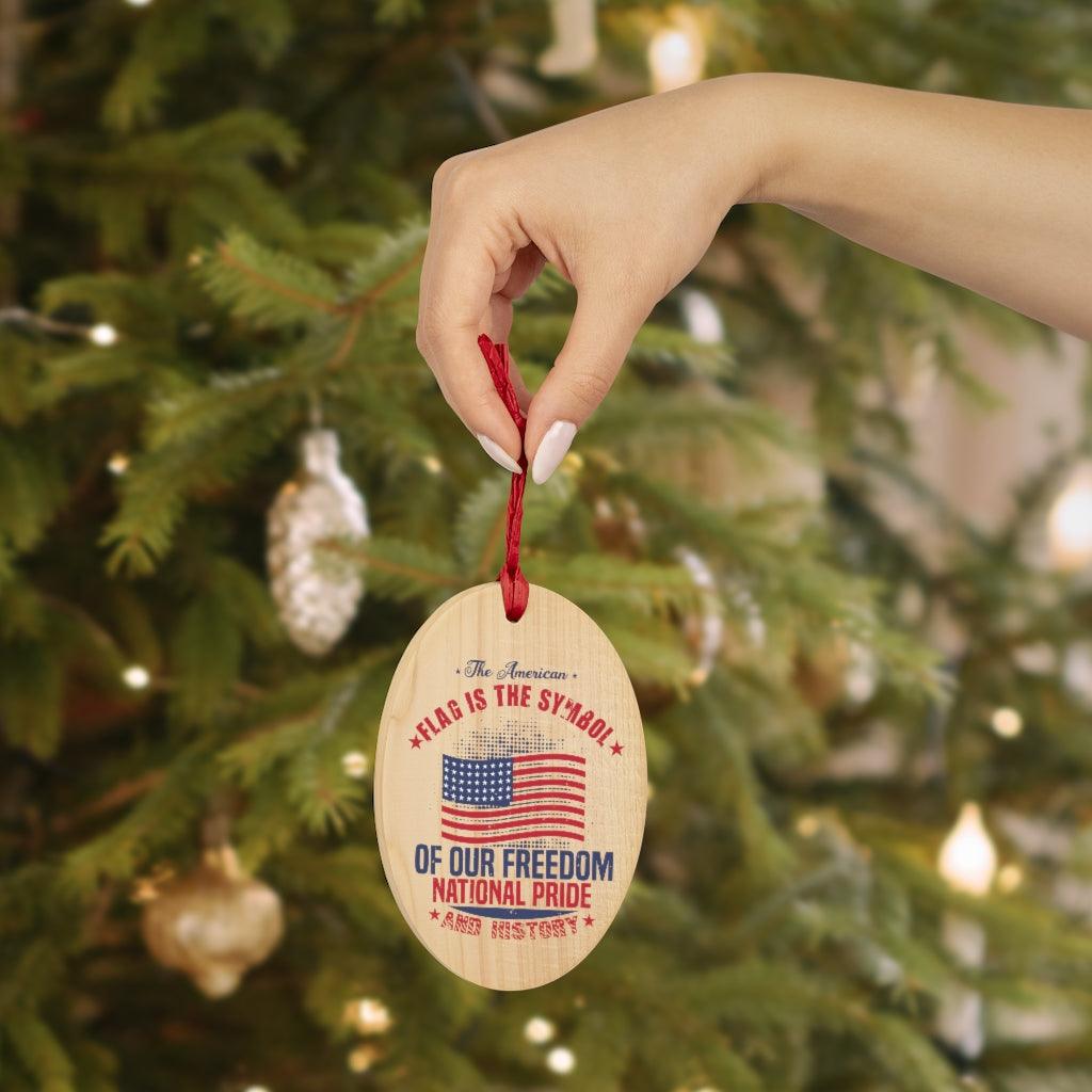 The American Flag True Symbols Christmas Ornament - Military Republic