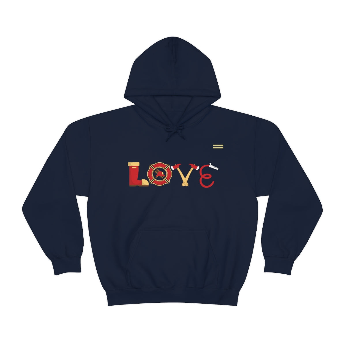 Firefighter Love Bookts Axe Hammer Rope Hoodie