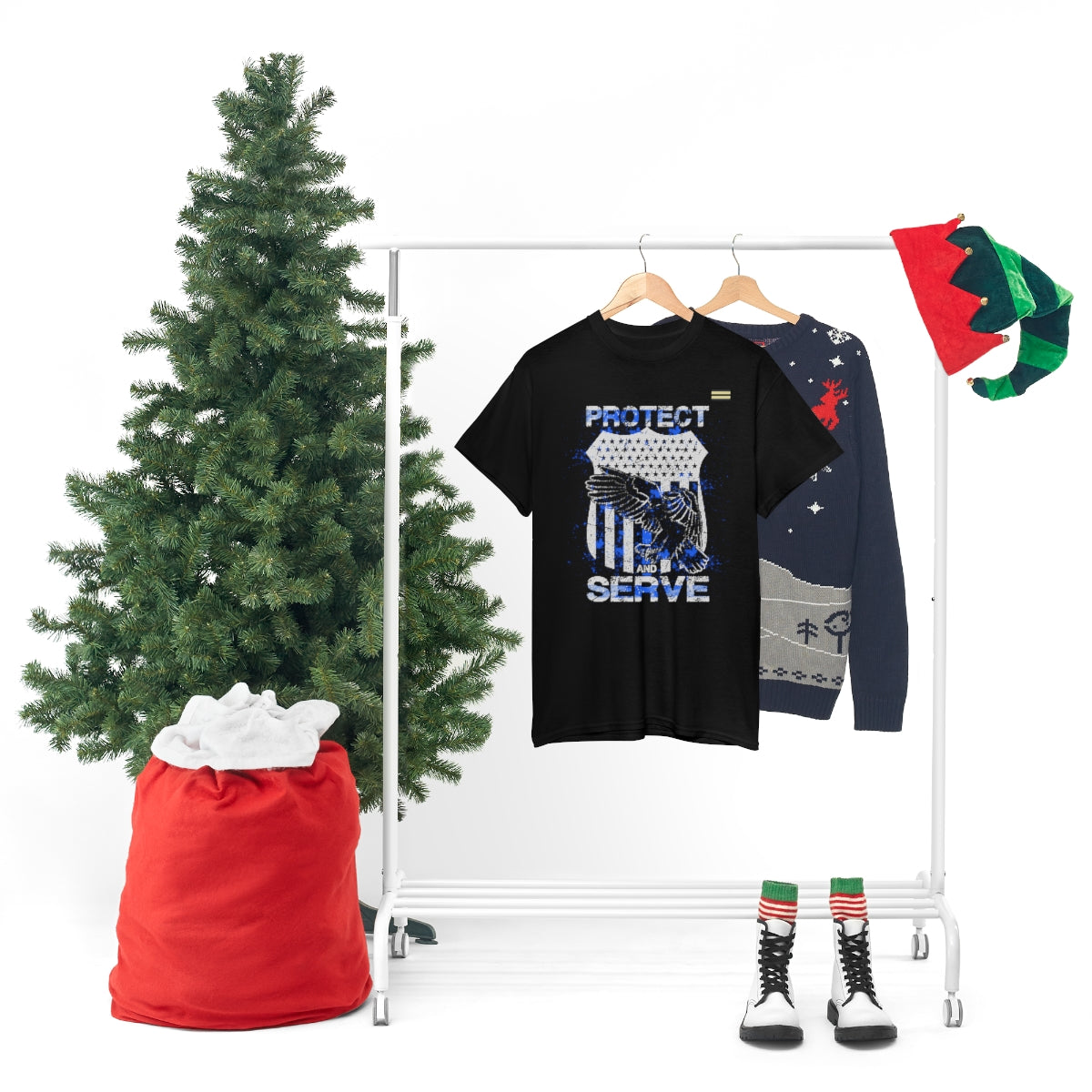 Protect and Serve Law Enforcement T-shirt
