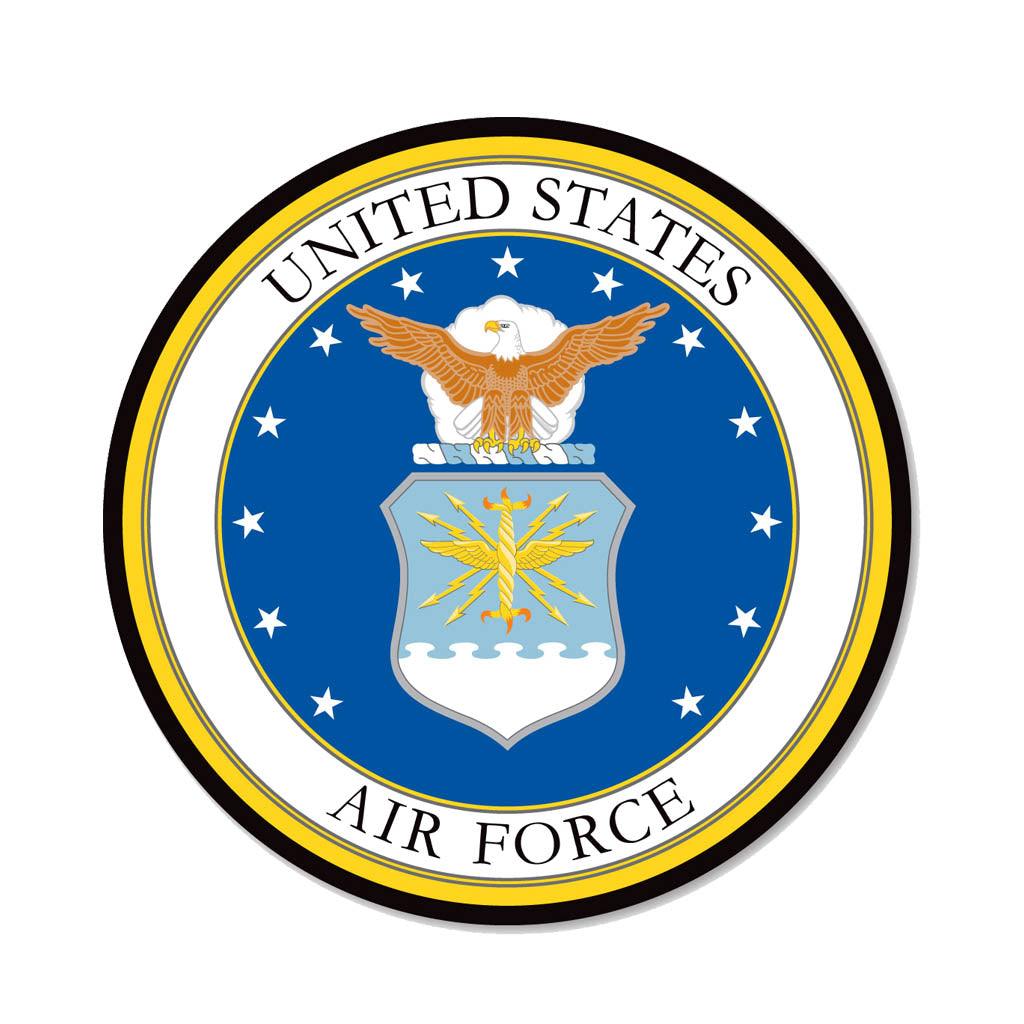 United States Air Force Seal Circle Sticker (5") - Military Republic