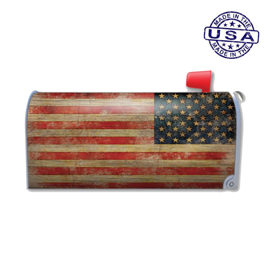 United States Patriotic American Flag Grudge Mailbox Cover Magnet (21" x 18.38") - Military Republic