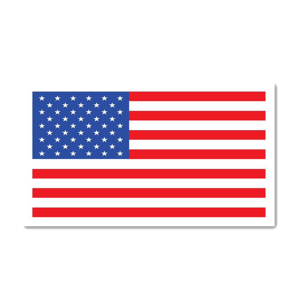 United States Patriotic American Flag Rectangle Magnet (7" x 4") - Military Republic