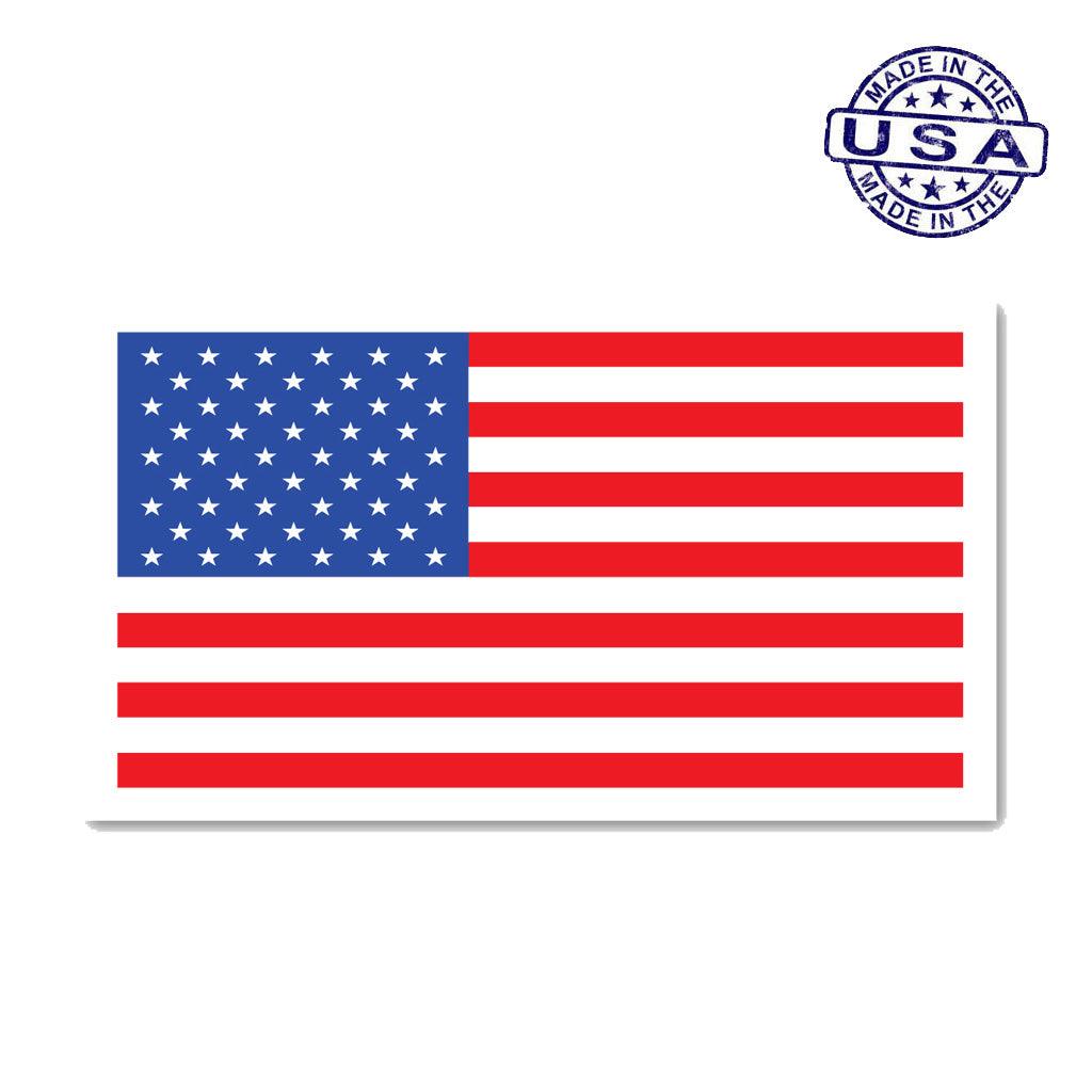 United States Patriotic American Flag Rectangle Magnet (7" x 4") - Military Republic