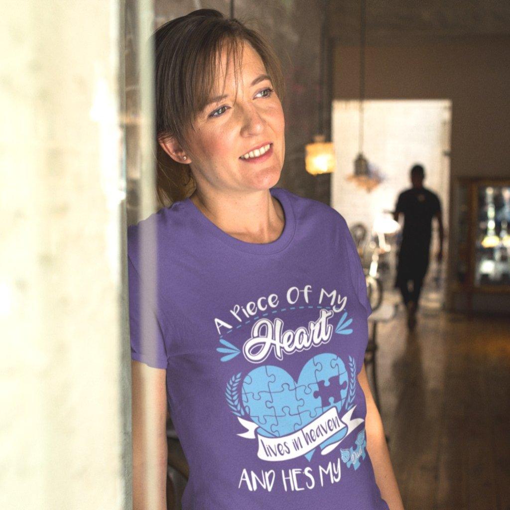 A Piece Of My Heart Lives In Heaven Women's T-shirt - Military Republic