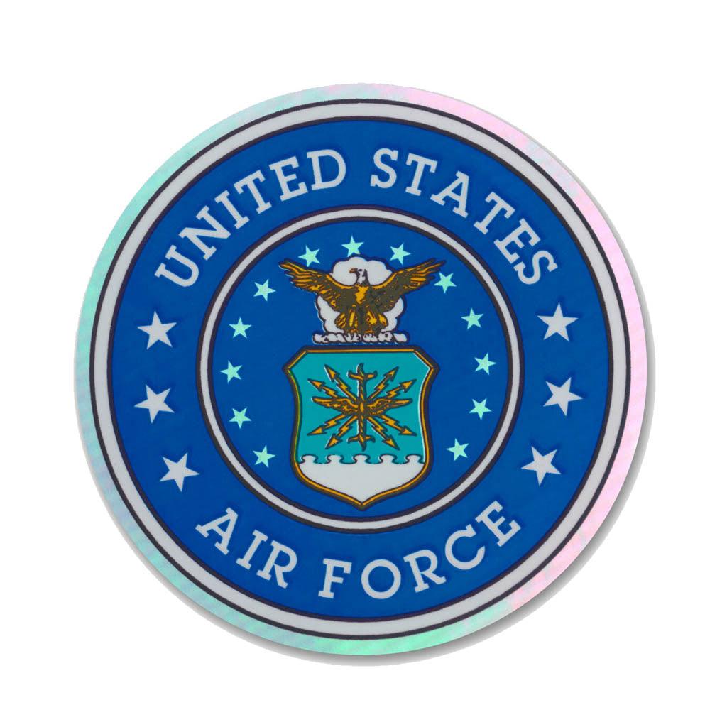 United States Air Force Holographic Circle Sticker (3") - Military Republic