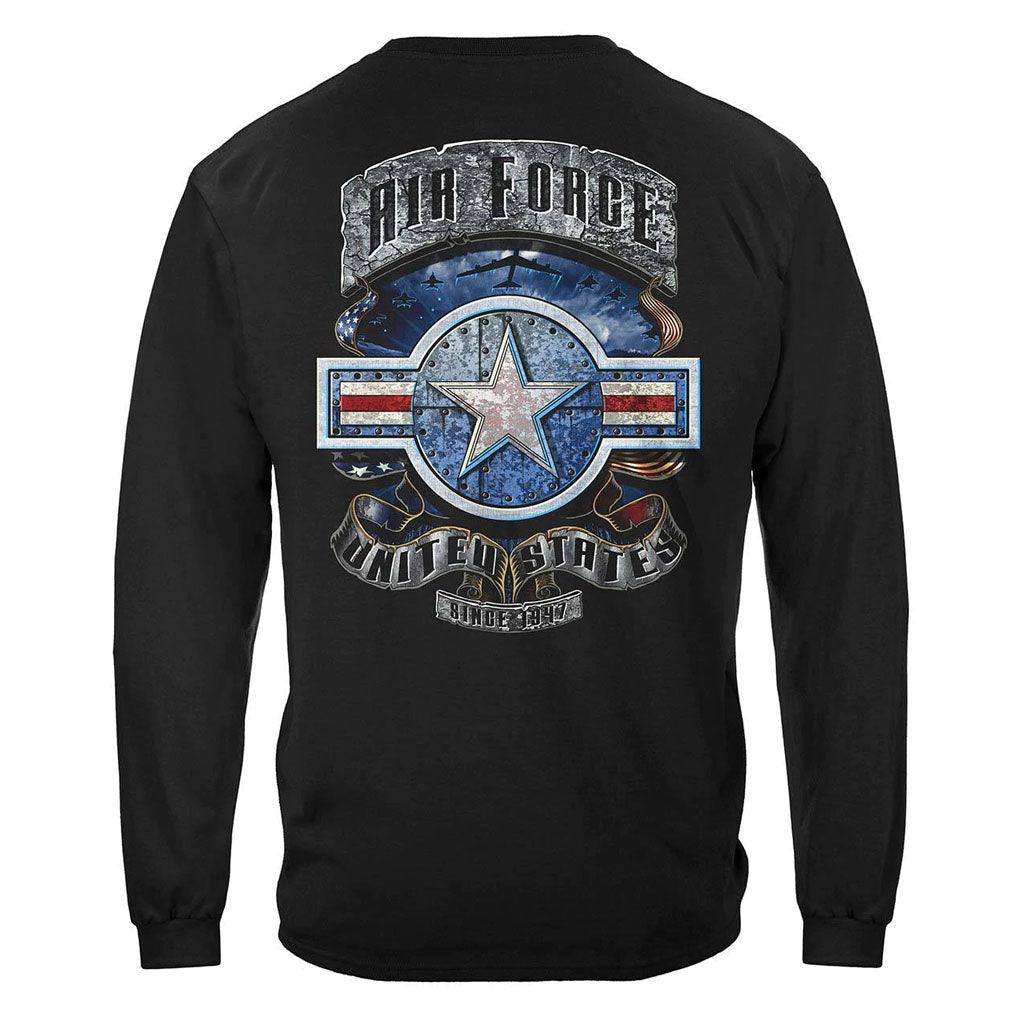 United States Air Force In Stone One Star Premium Long Sleeve - Military Republic