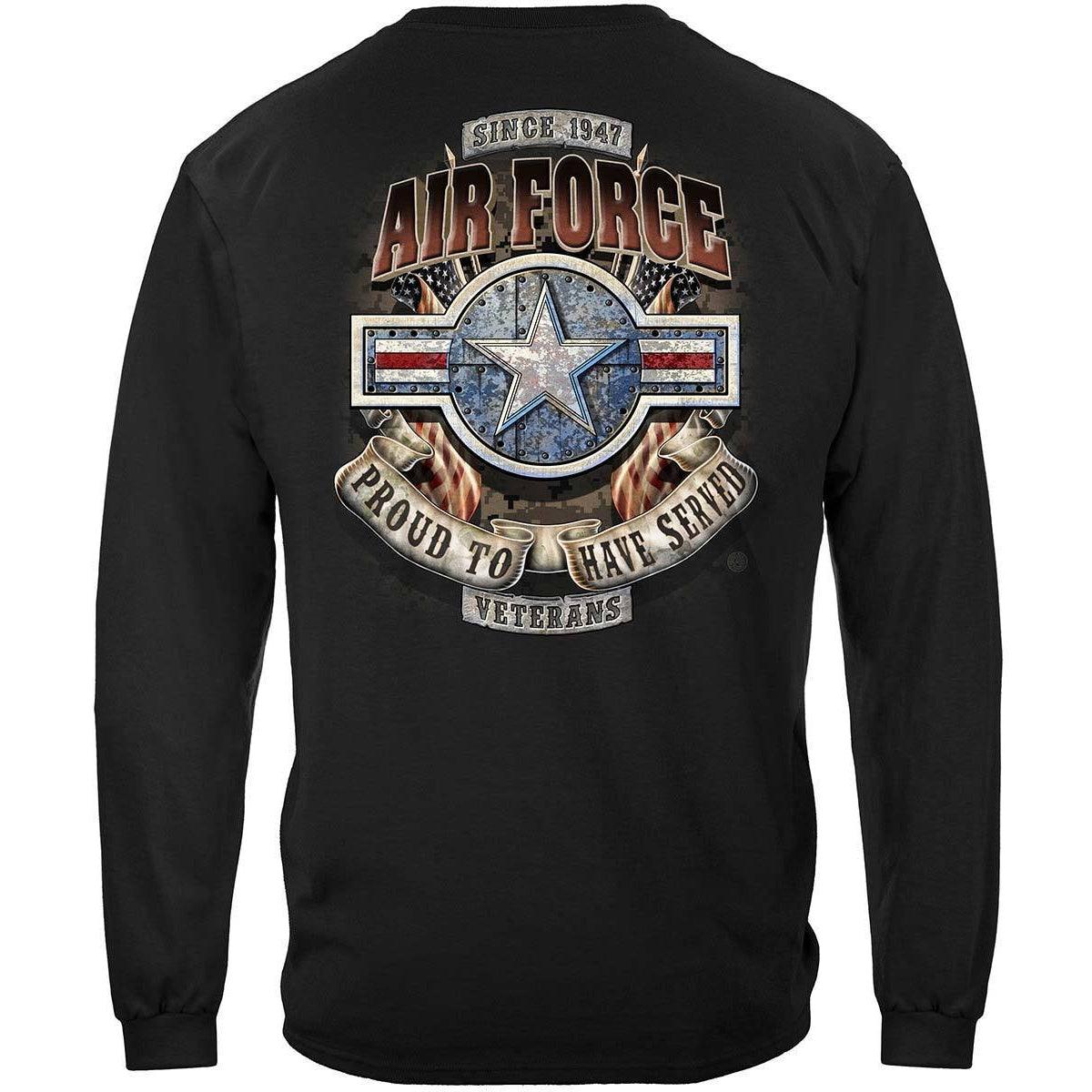 Air Force Veteran Long Sleeve - Military Republic