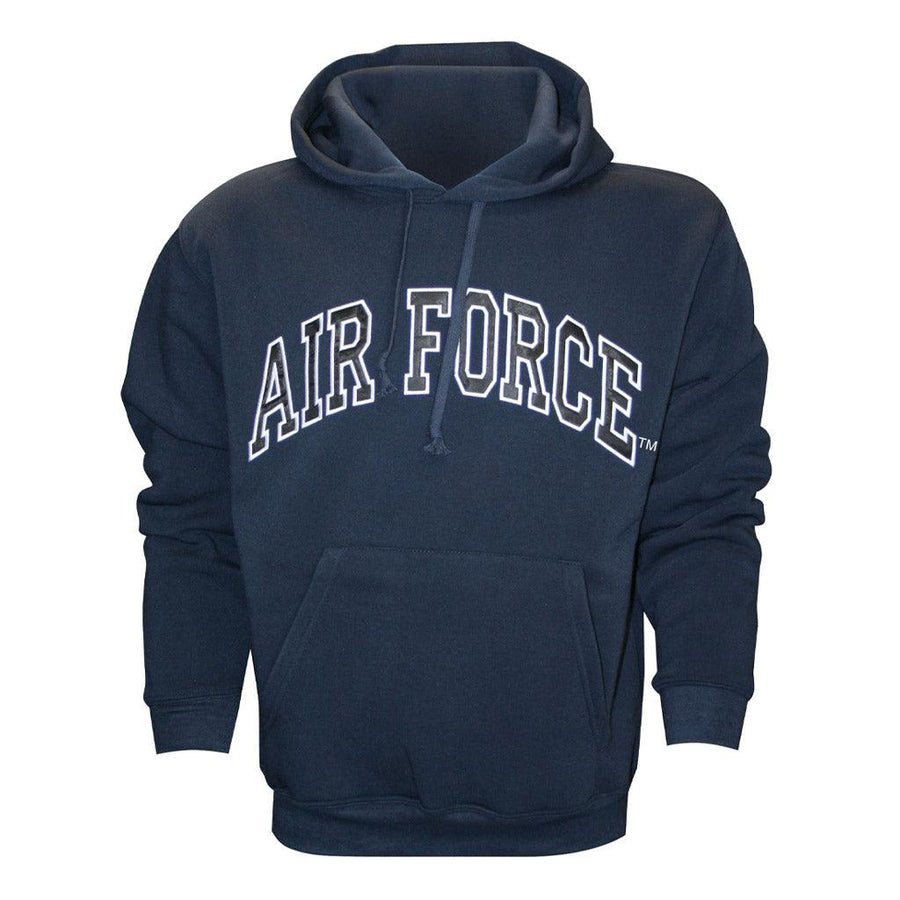 Air Force Embroidered Applique on Blue/Fleece Pullover Hoodie
