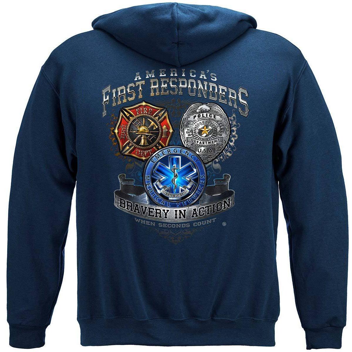 America's First Responders Premium Long Sleeve - Military Republic