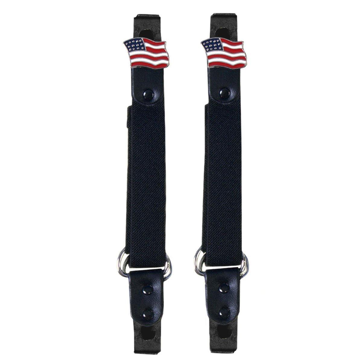 American Flag Motorcycle Riding Pant Clips - Military Republic