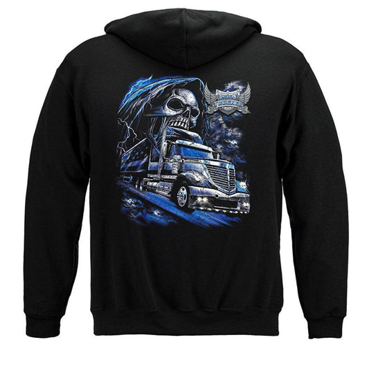 American Pride Pipeline Grim Reaper Hoodie - Military Republic