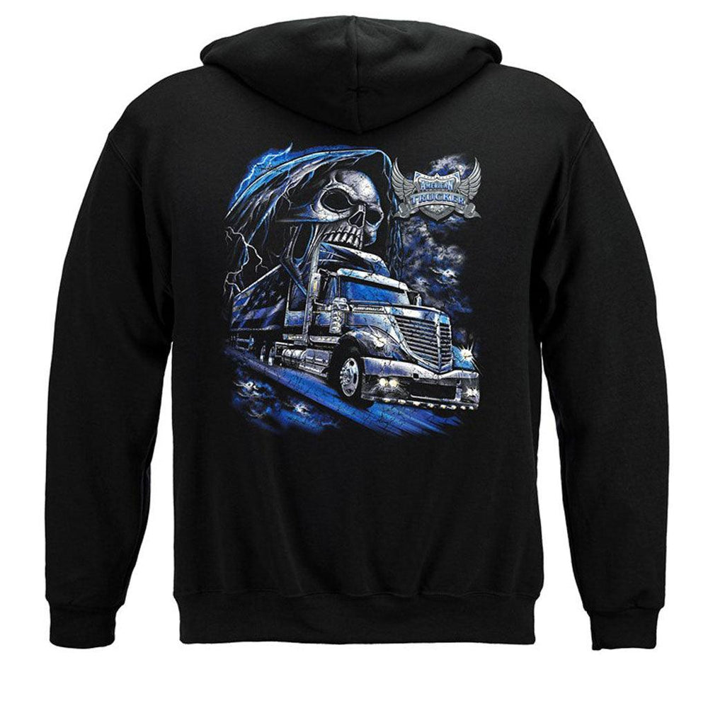 American Pride Pipeline Grim Reaper Hoodie - Military Republic