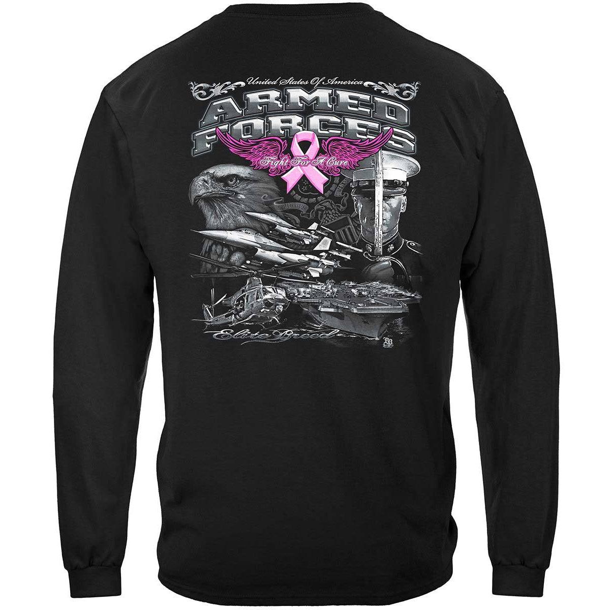 Armed Forces Elite Breed Breast Cancer Awareness T-Shirt - Military Republic