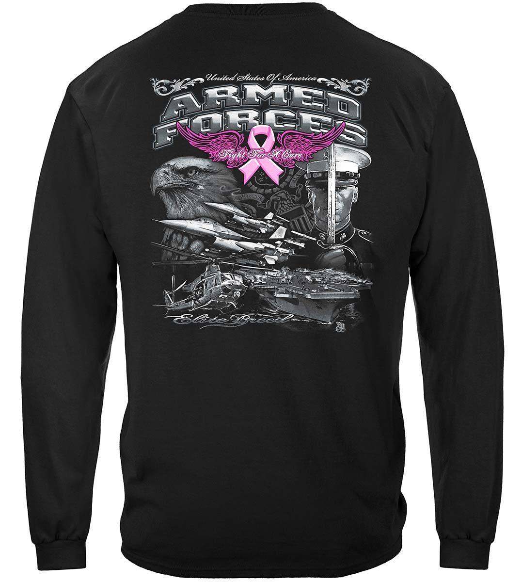 Armed Forces Elite Breed Breast Cancer Awareness Hoodie - Military Republic