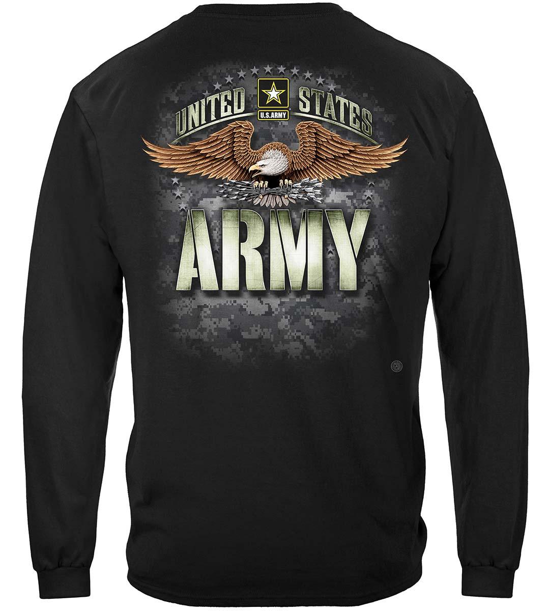 Army Strong Black Hoodie - Military Republic