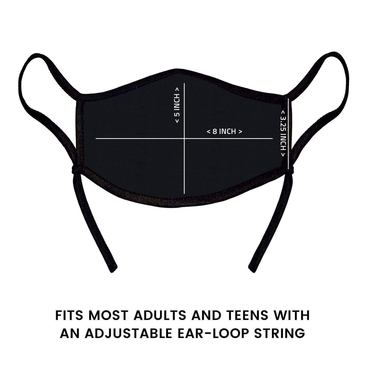 Back the Blue Law Enforcement Blue Lives Matter Serve and Protect Face Mask - Military Republic