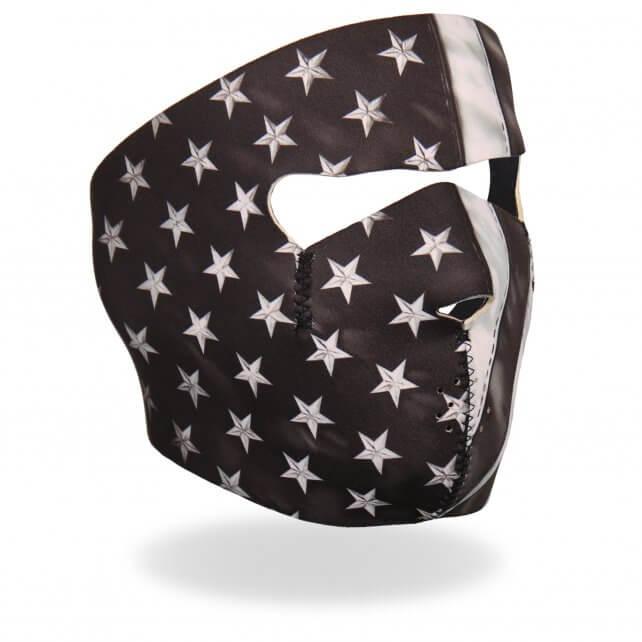 Black & White USA Flag Face Mask - Military Republic