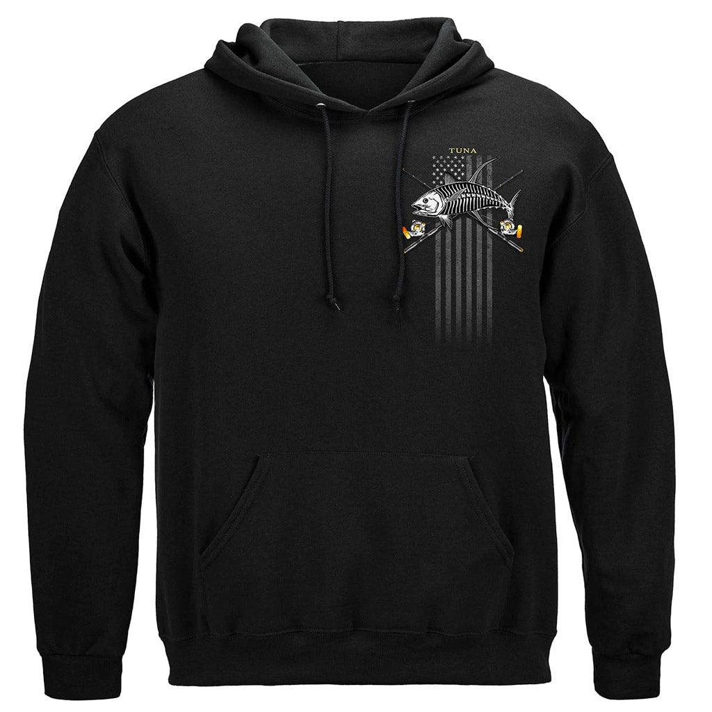 United States Black Flag Patriotic Tuna Premium Hoodie - Military Republic