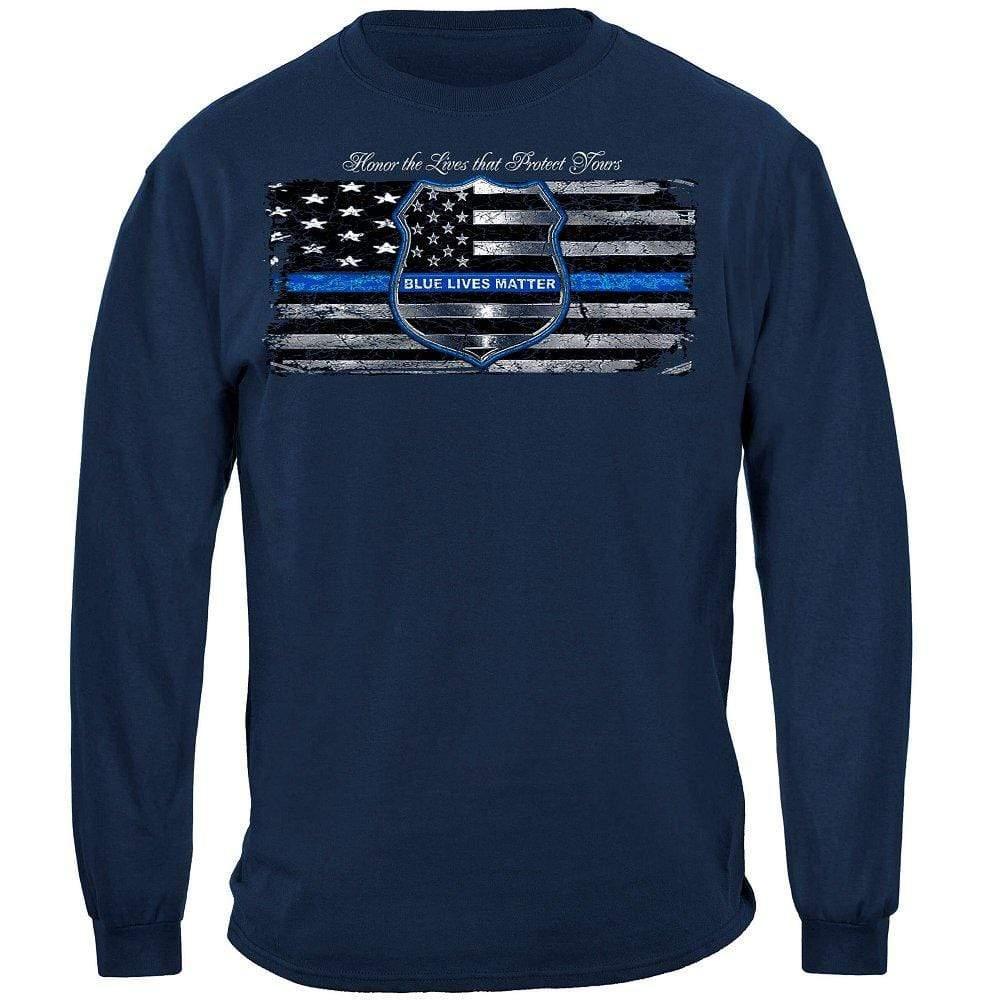 Blue Lives Matter Long Sleeve - Military Republic
