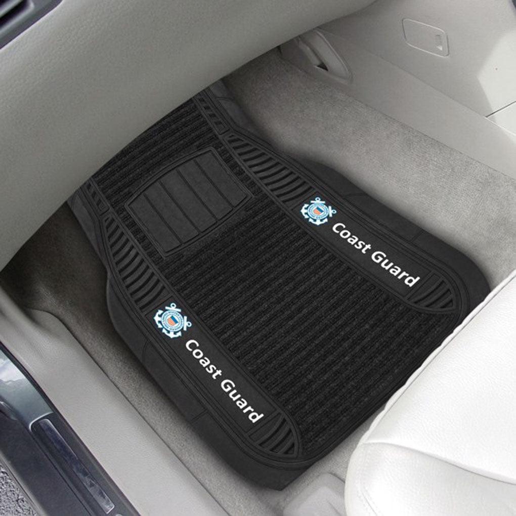 US Coast Guard 2-Piece Deluxe Car Mats - Military Republic