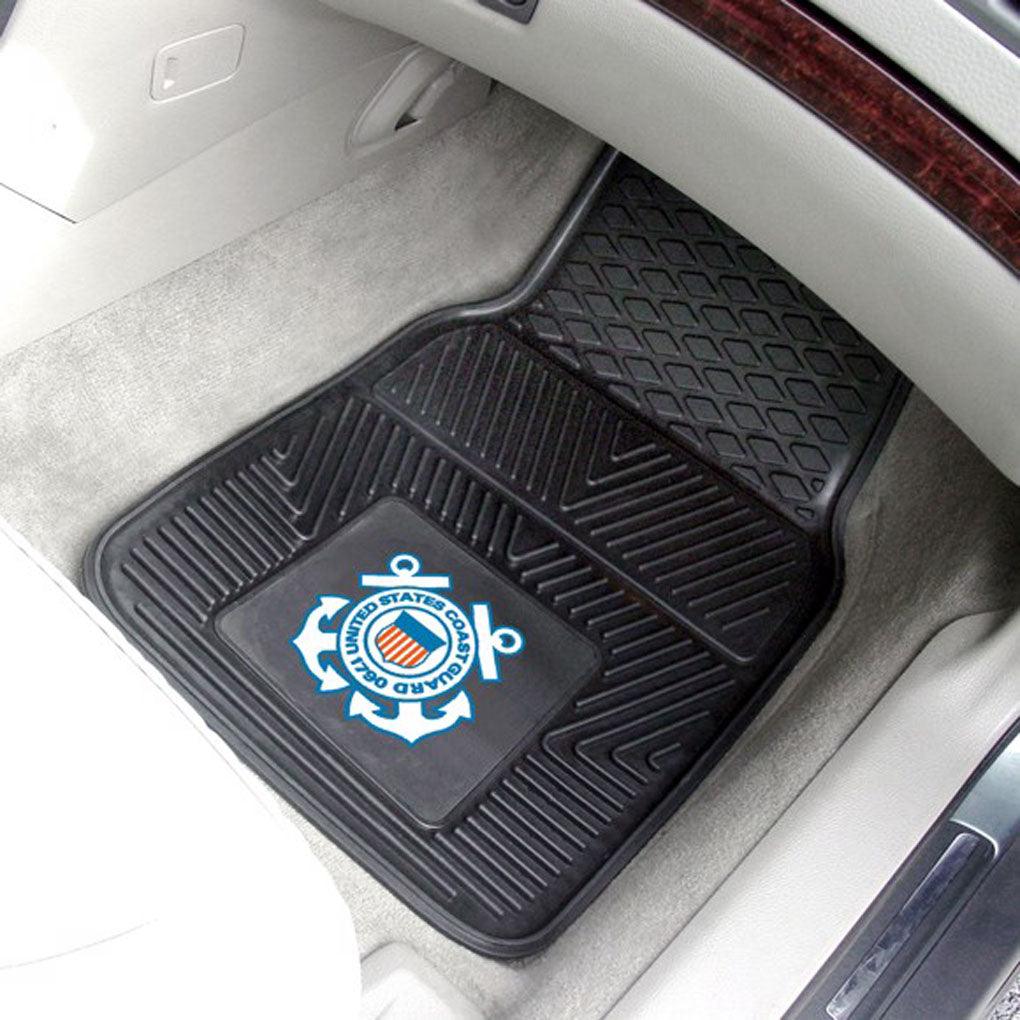 US Coast Guard 2-Piece Heavy Duty Vinyl Car Mats - Military Republic