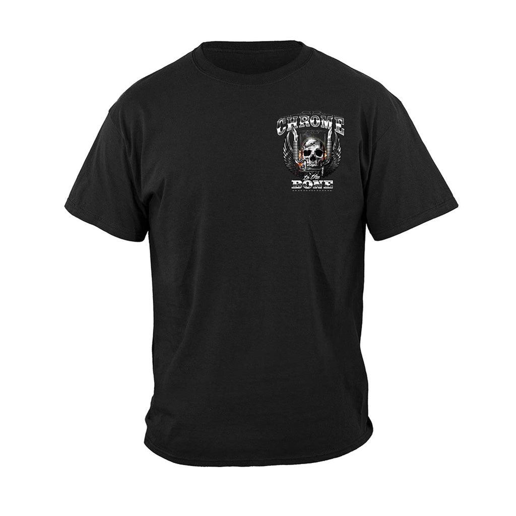 "Chrome the Bone Diesel Runs Deep" Trucker T-shirt - Military Republic