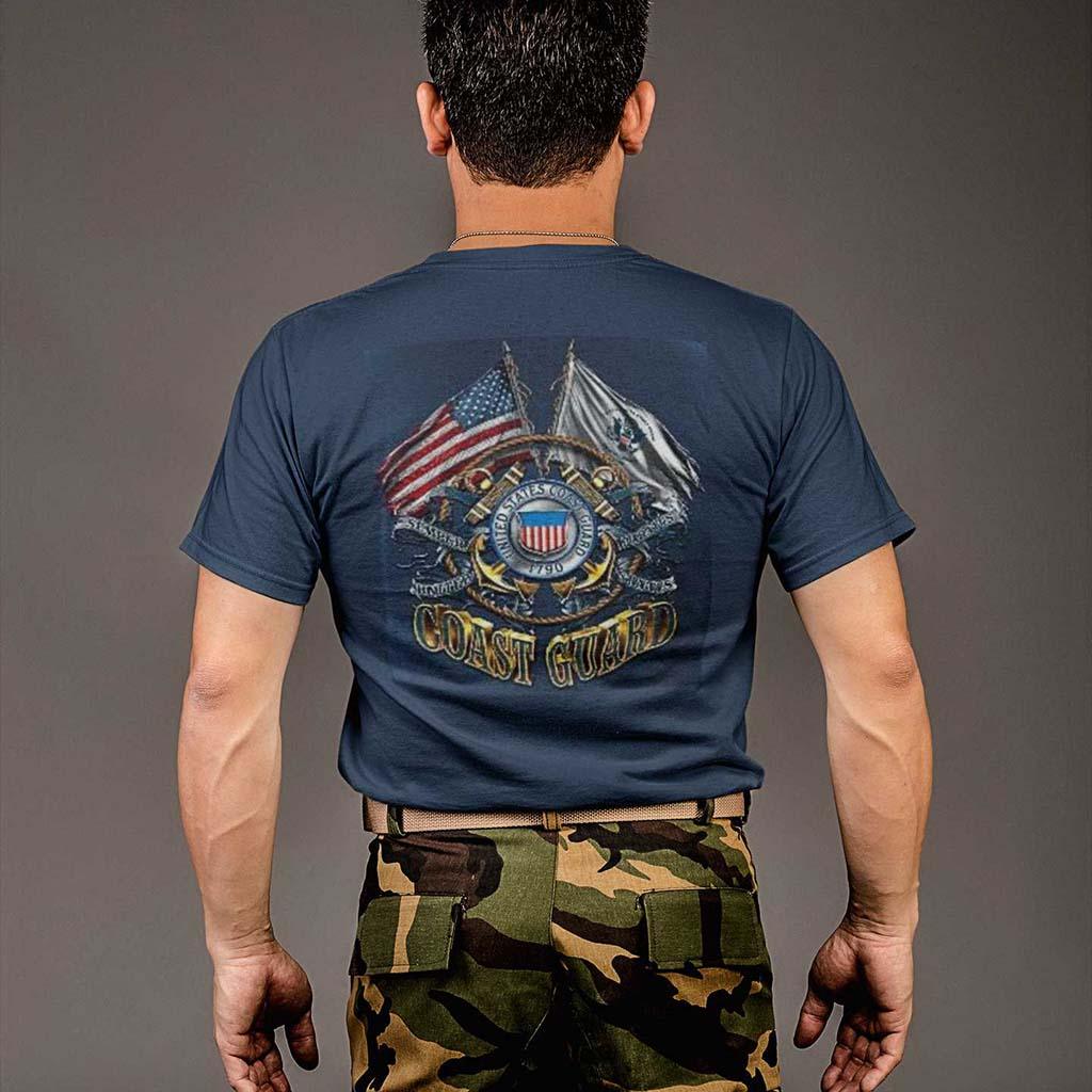 Coast Guard Double Flag T-Shirt - Military Republic