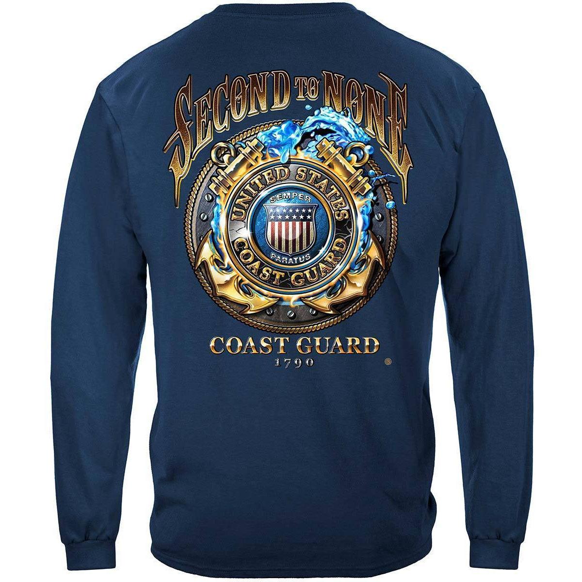 Coast Guard Second to None T-Shirt - Military Republic