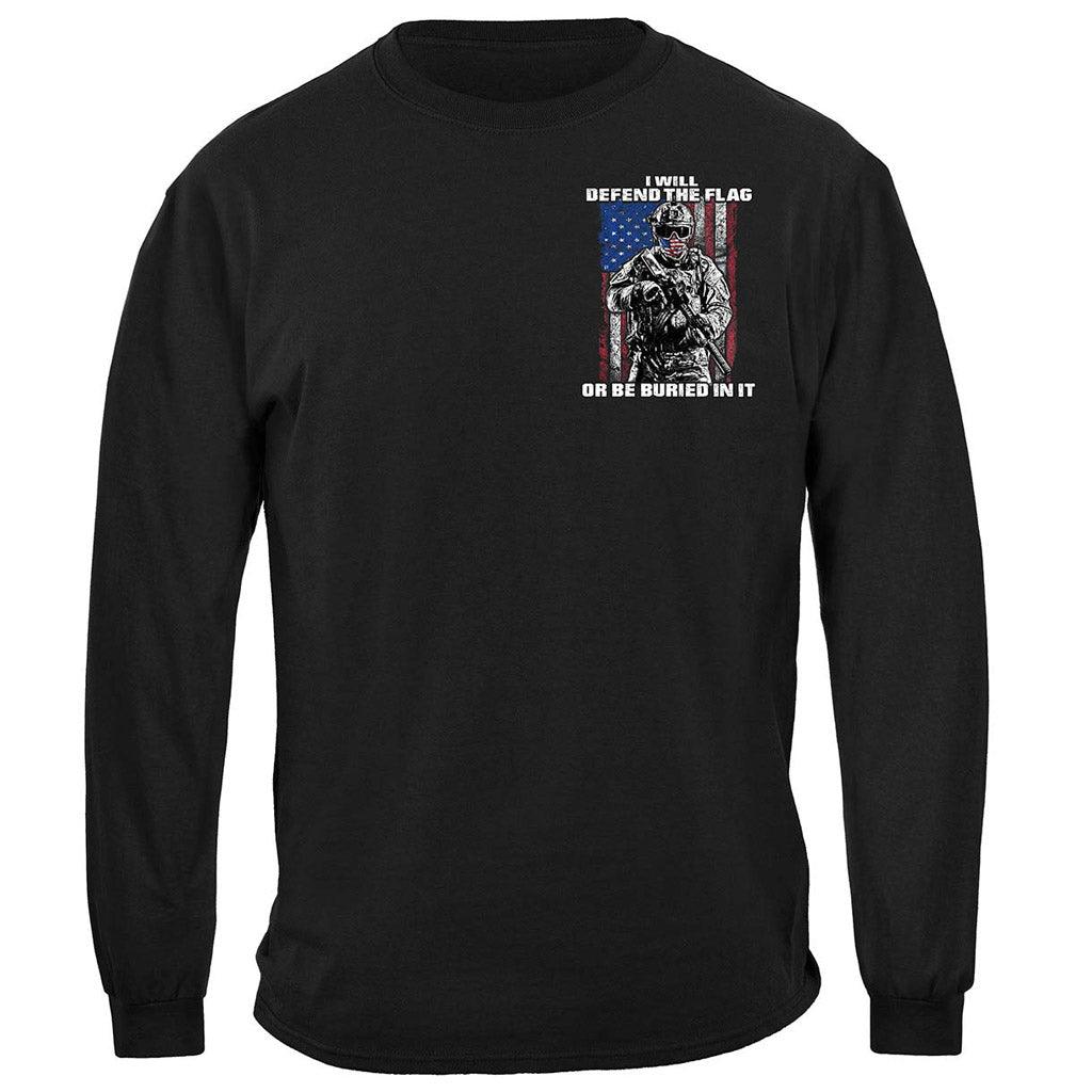 Defend Or Be Buried Or Be Buried In It Premium T-Shirt - Military Republic