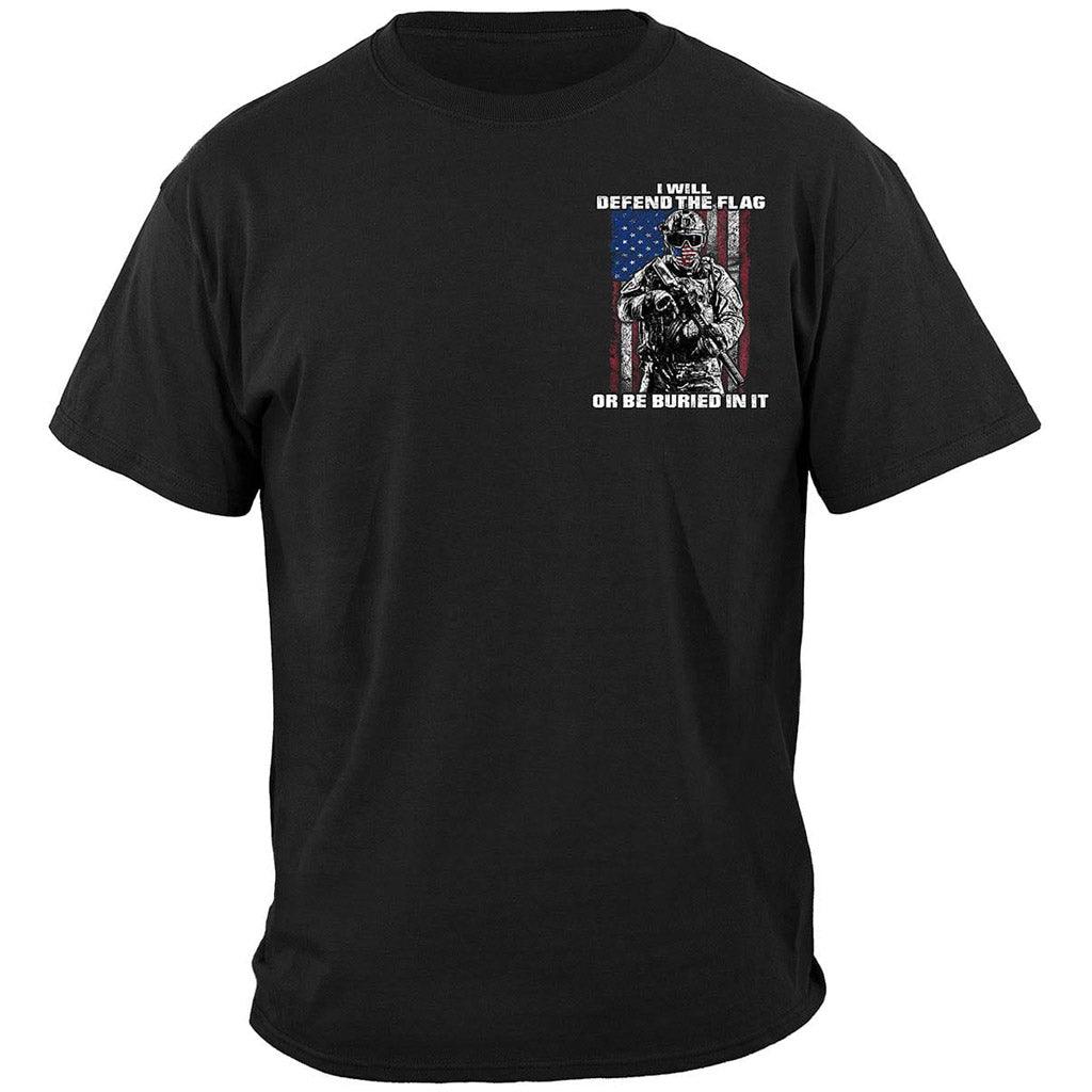 Defend Or Be Buried Or Be Buried In It Premium T-Shirt - Military Republic